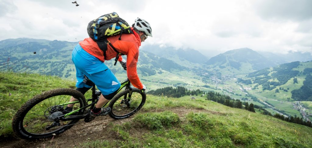 山地自行车在格斯塔德瑞士