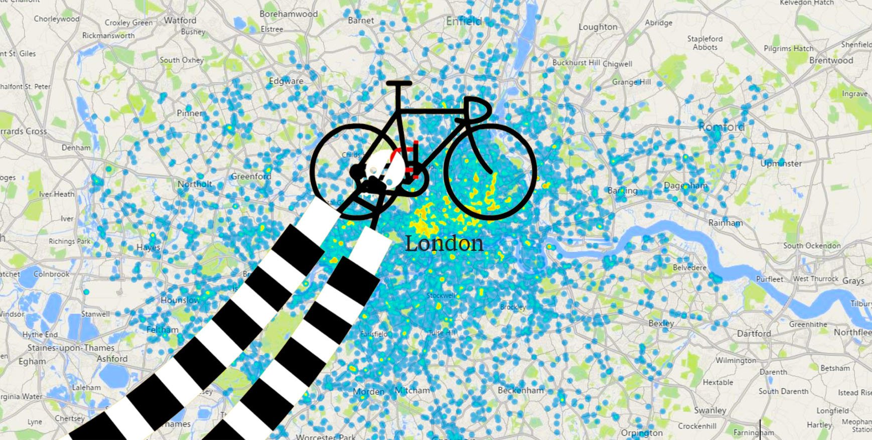 自行车盗窃在伦敦热门图2018